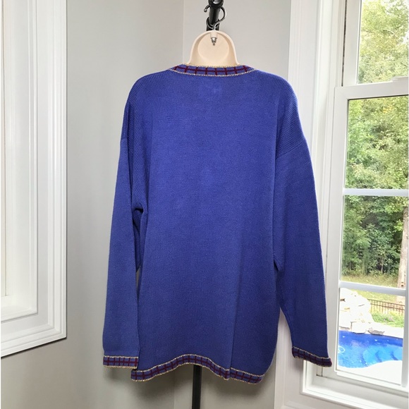 Storybook Knits #1643 Flights of Angels Christmas Cardigan - Women’s 2X NEW - Picture 4 of 11